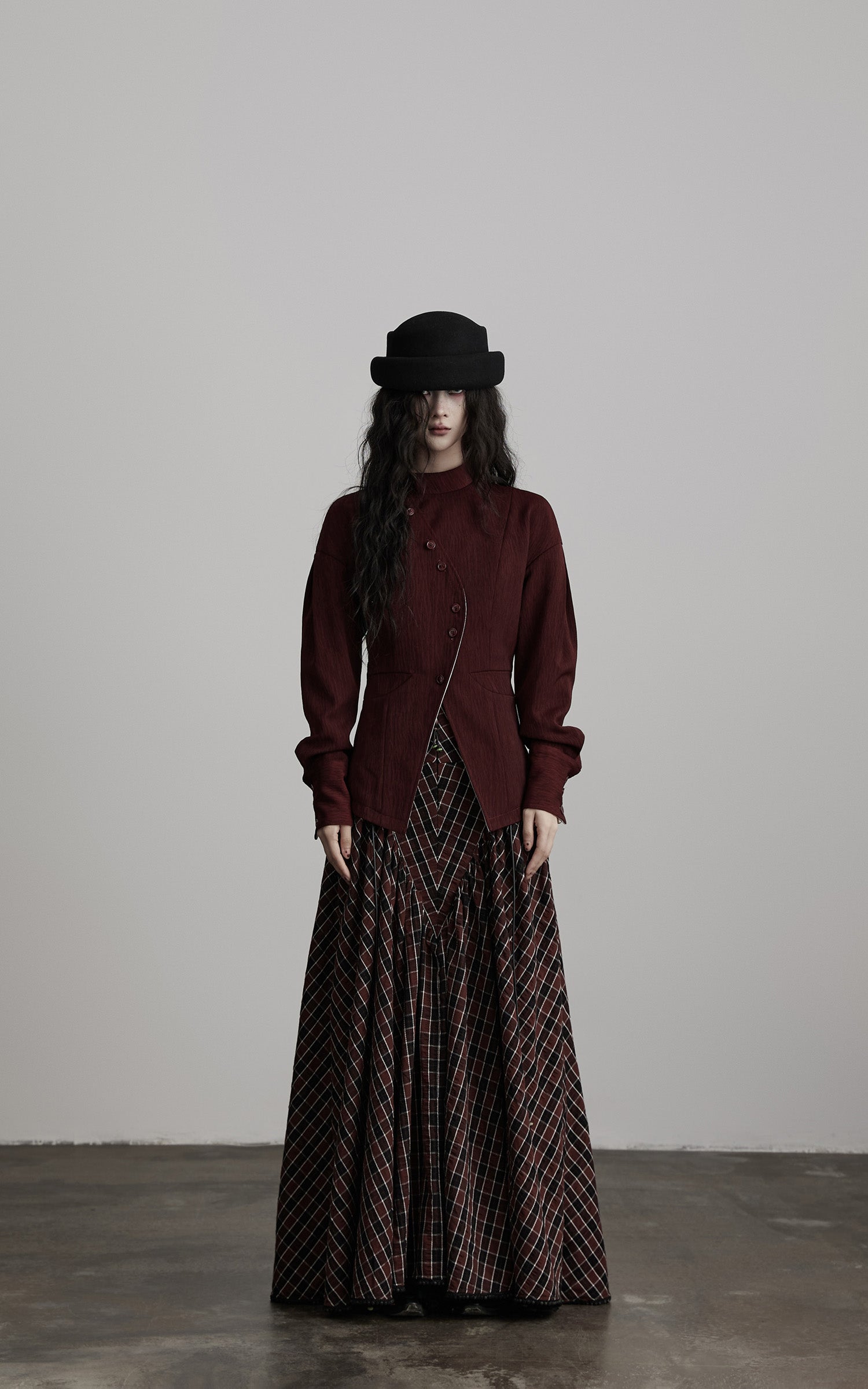 DOINDULGE Reversible Sculpted Jacket with Asymmetric Button Line