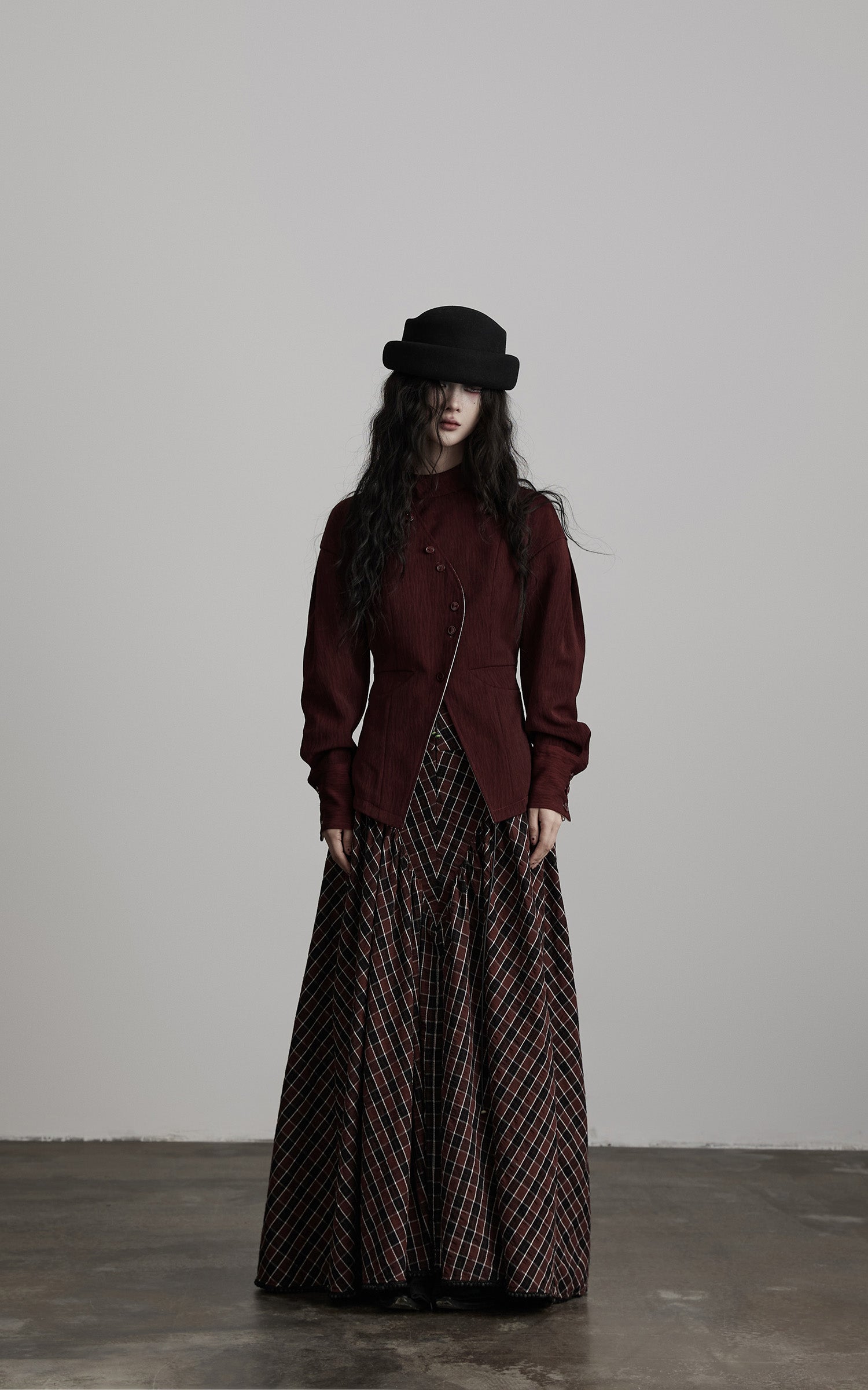 DOINDULGE Reversible Sculpted Jacket with Asymmetric Button Line