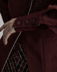 DOINDULGE Reversible Sculpted Jacket with Asymmetric Button Line
