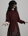 DOINDULGE Reversible Sculpted Jacket with Asymmetric Button Line