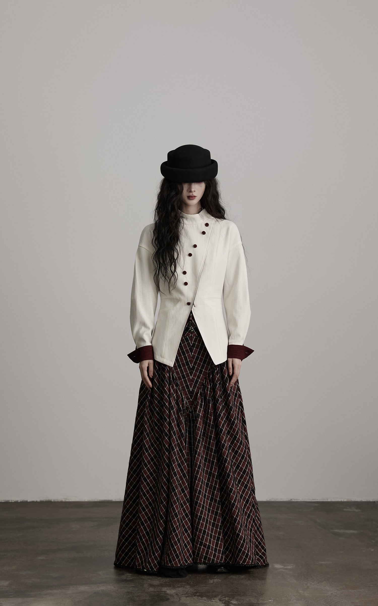 DOINDULGE Reversible Sculpted Jacket with Asymmetric Button Line