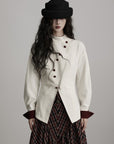 DOINDULGE Reversible Sculpted Jacket with Asymmetric Button Line