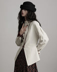 DOINDULGE Reversible Sculpted Jacket with Asymmetric Button Line