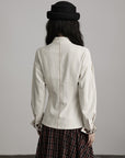 DOINDULGE Reversible Sculpted Jacket with Asymmetric Button Line