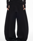 IAMXIAA Wide-Leg Low Crotch Casual Pants
