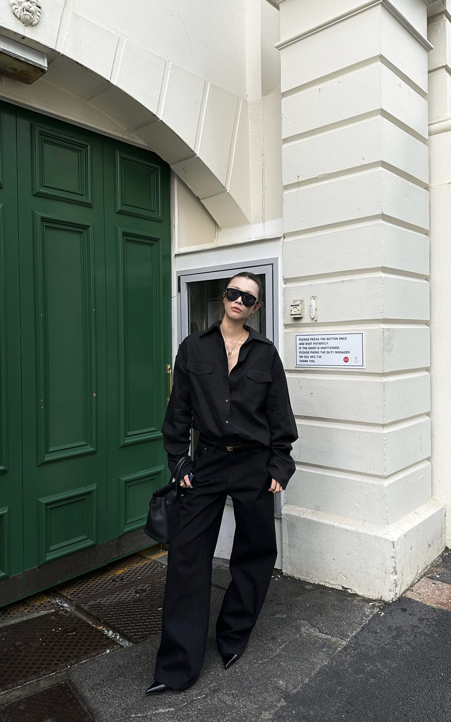 0122stepll Vintage Straight-Leg Trousers