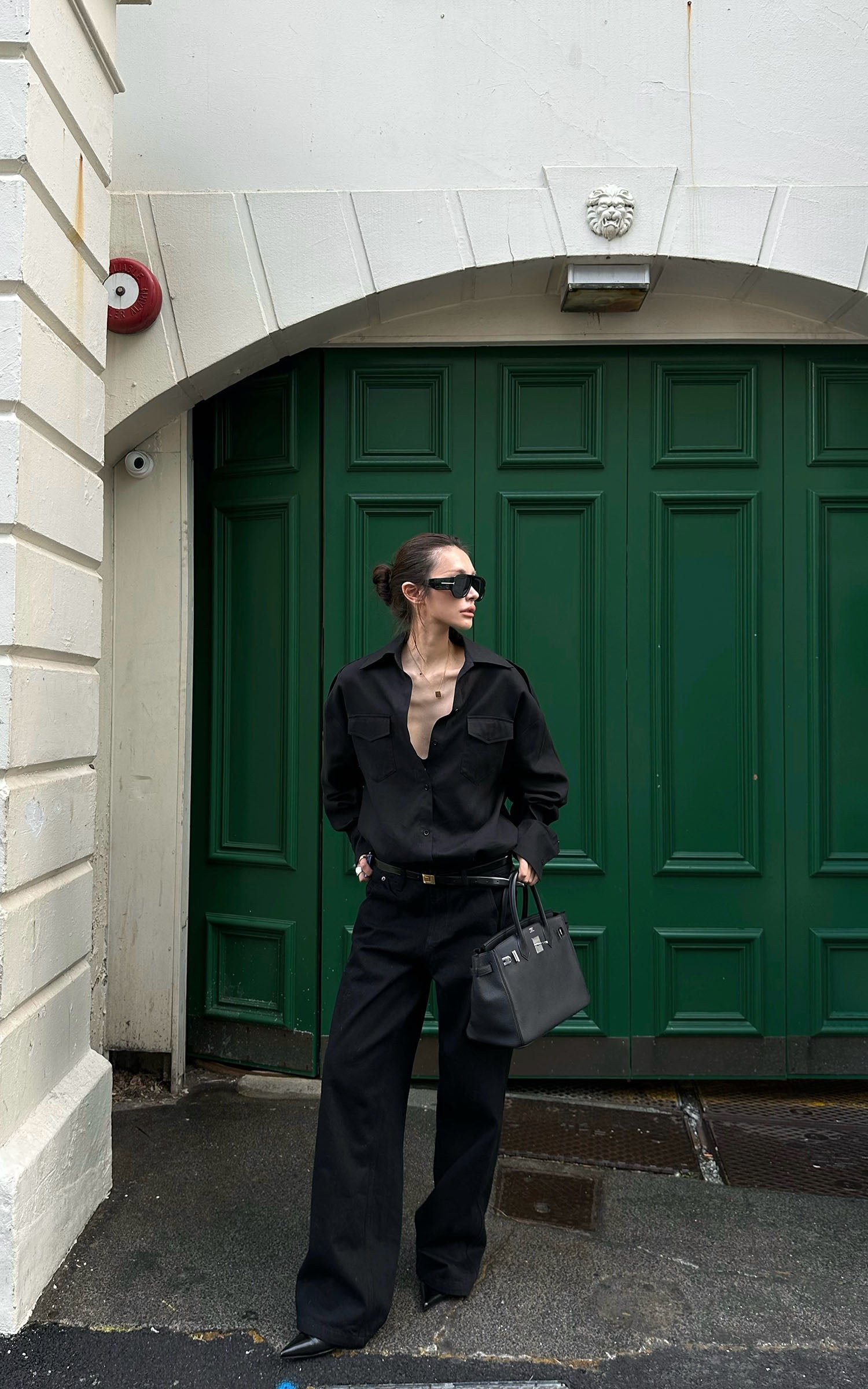 0122stepll Vintage Straight-Leg Trousers