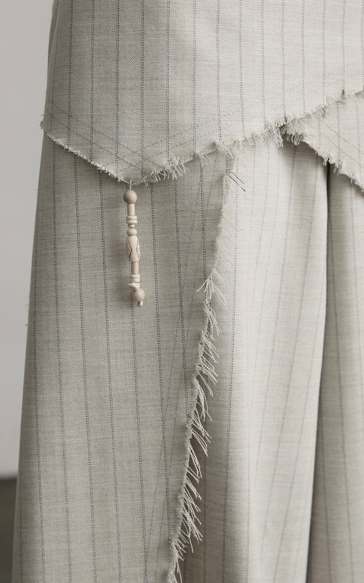 DOINDULGE Deconstructed Layered Wide-Leg Skirt-Pants
