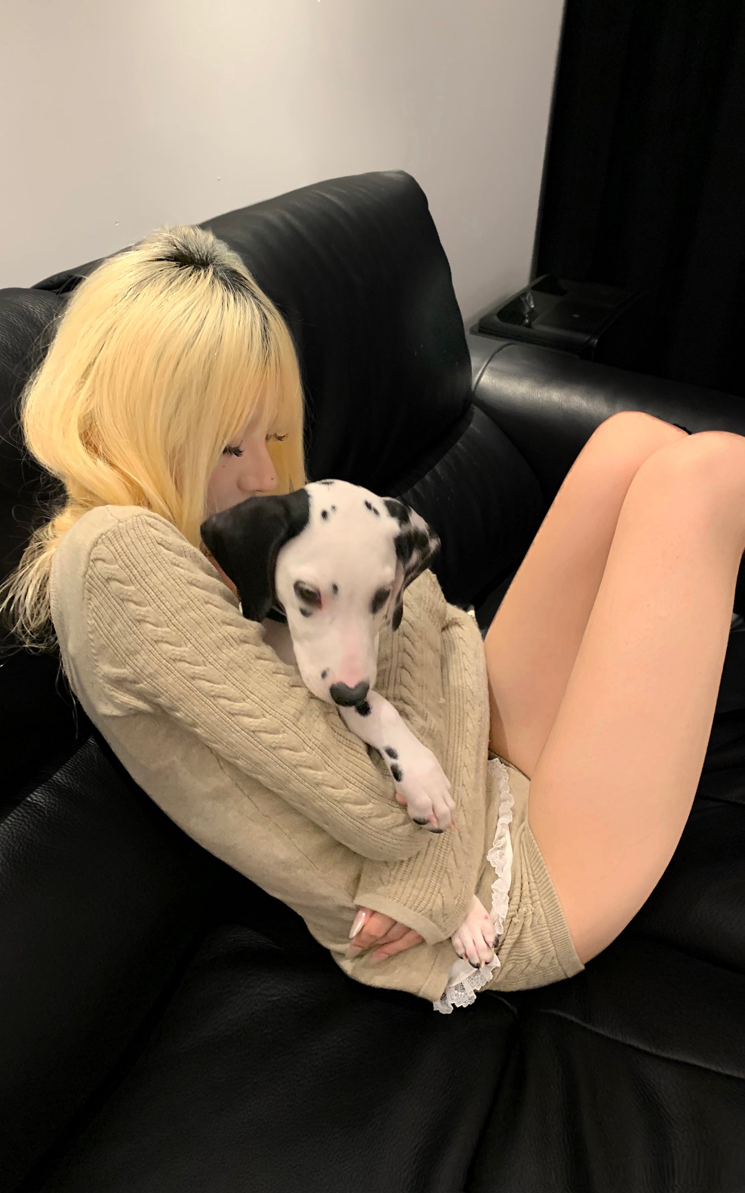 Rase le sol Minimalist Knit Three Piece Set Slim Sweater Shorts and Cami