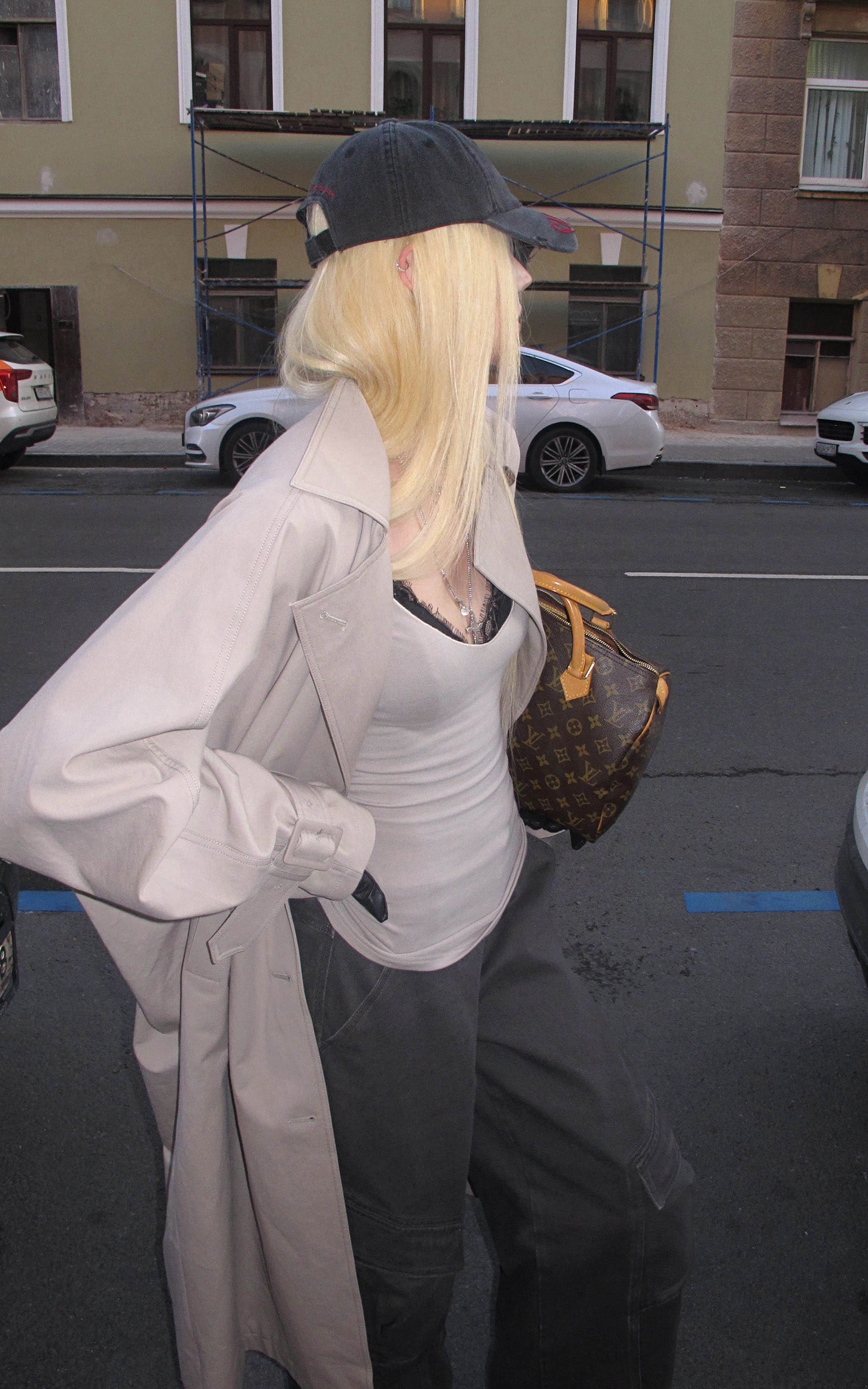 Rase le sol 레이스 트리밍이 돋보이는 골지 딥 V넥 긴팔 티 &amp; 캐미솔 세트