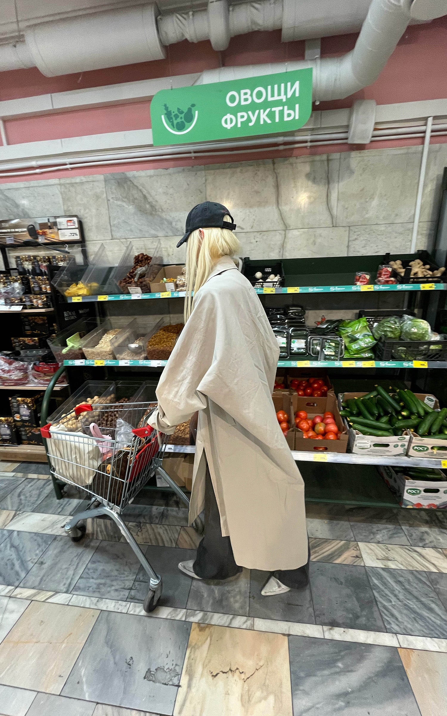 Rase le sol 체크 안감이 돋보이는 리버시블 롱 트렌치코트