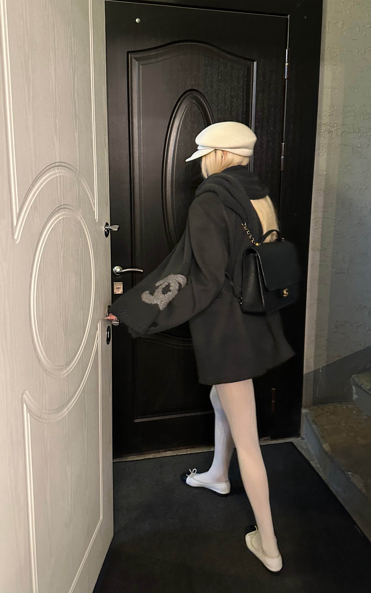 Rase le sol deconstructed wool-like tailored blazer jacket