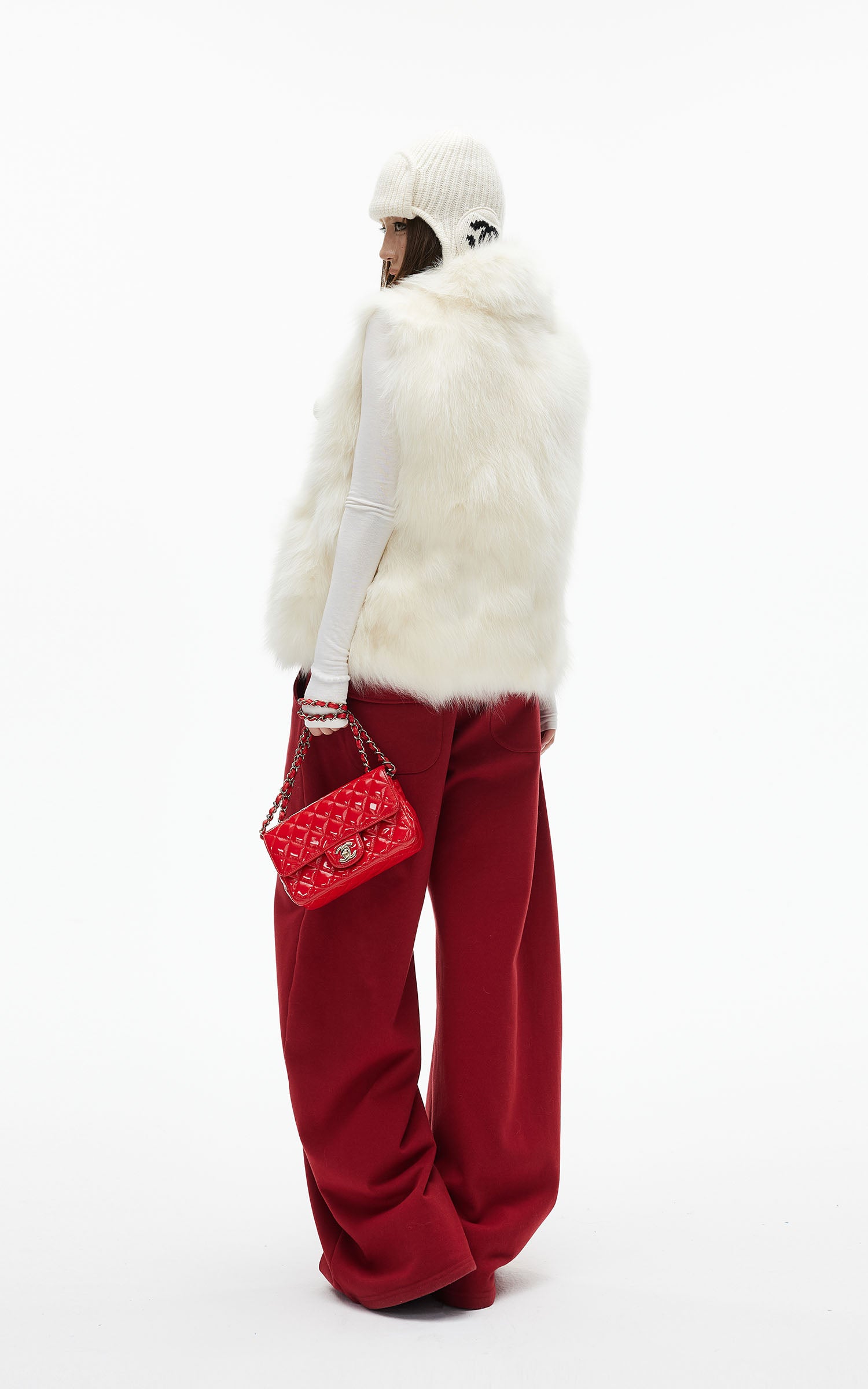 IAMXIAA Faux Fur Vest Soft Winter Layer Street Chic Outerwear