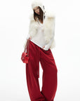 IAMXIAA Faux Fur Vest Soft Winter Layer Street Chic Outerwear