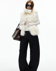 IAMXIAA Faux Fur Vest Soft Winter Layer Street Chic Outerwear