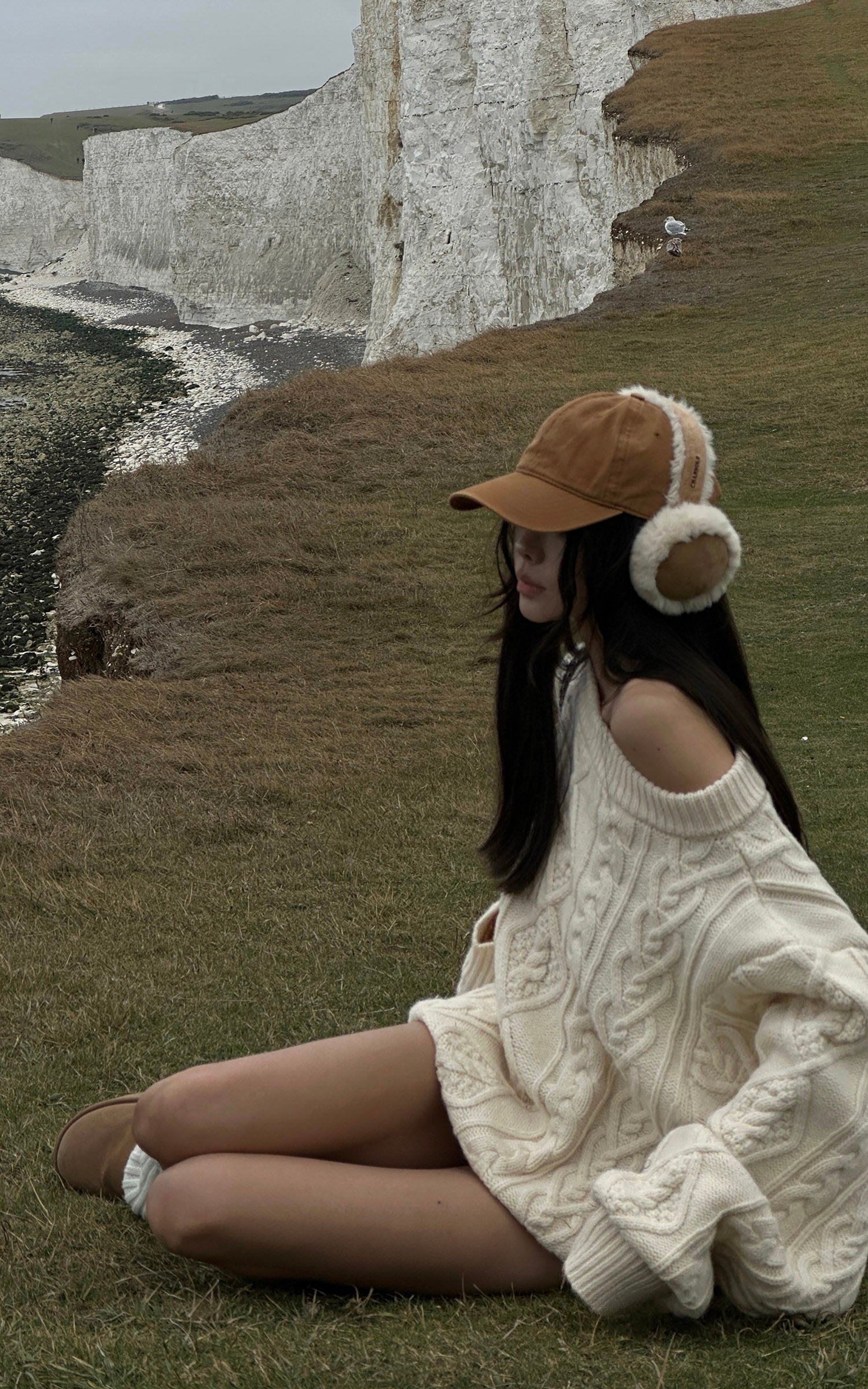 WARDEN EDGE ケーブルニットオーバーサイズセーター