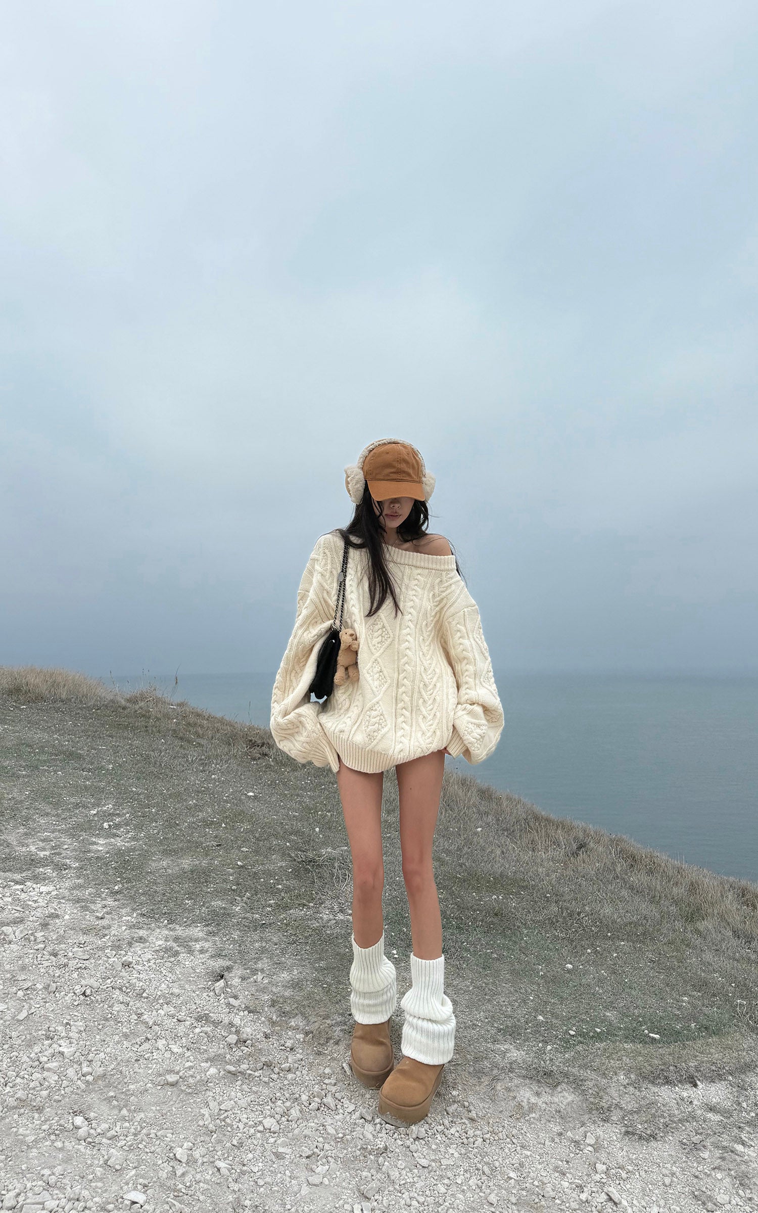 WARDEN EDGE ケーブルニットオーバーサイズセーター