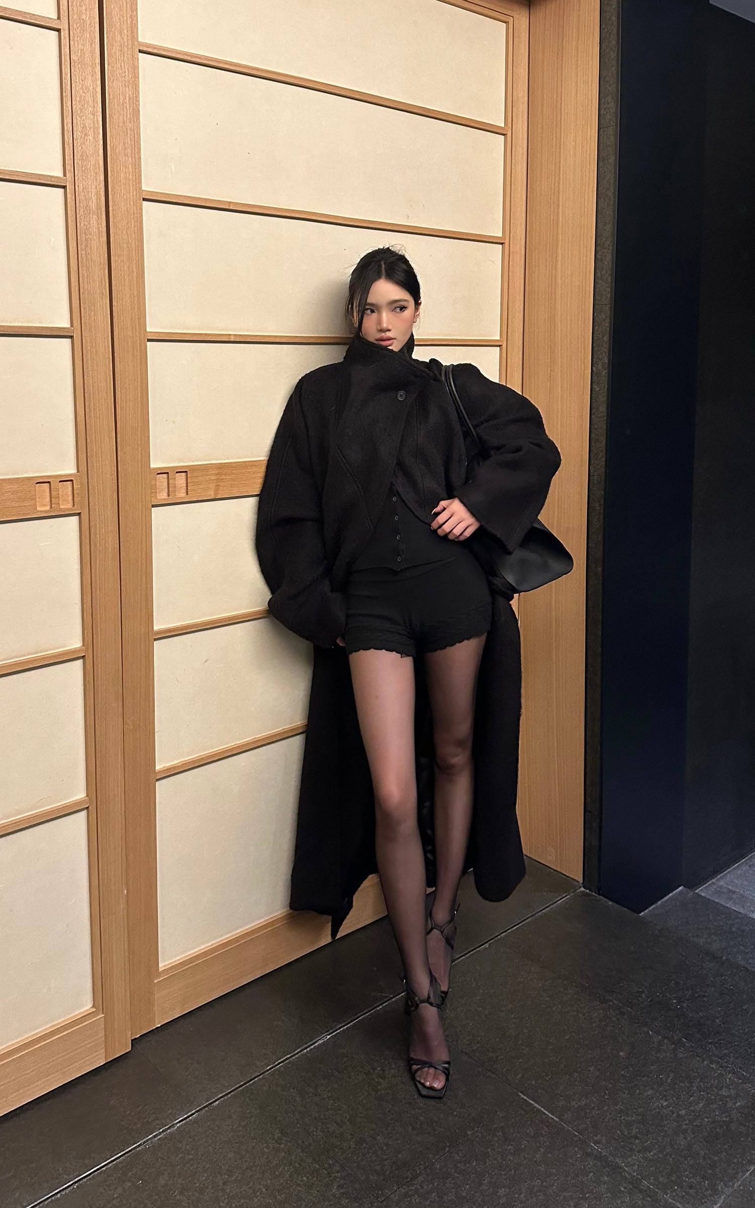 ROVENTE Knit Cardigan &amp; Shorts Set