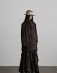 DOINDULGE Asymmetric Fringe-Trim Textured Jacket