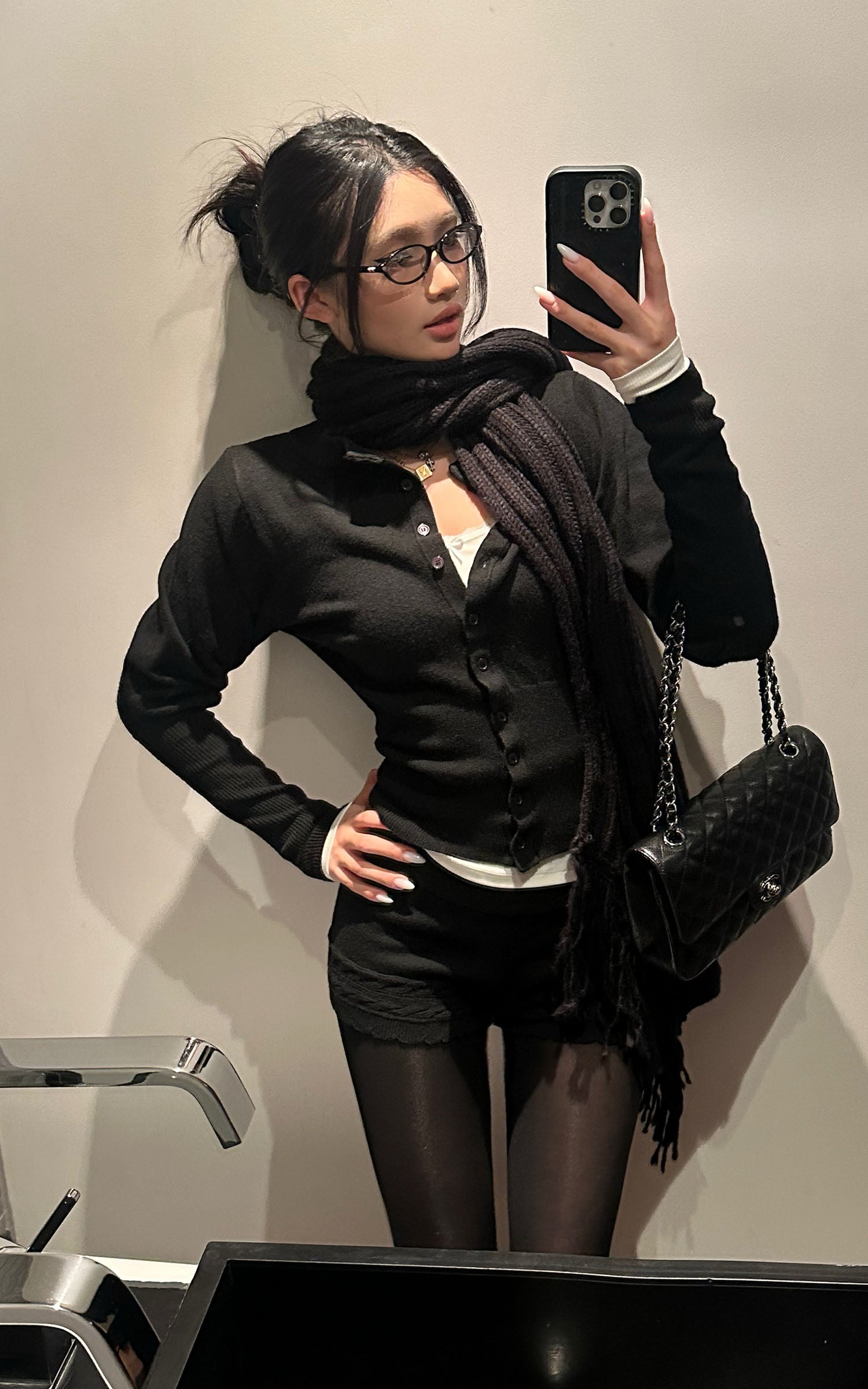 ROVENTE Knit Cardigan &amp; Shorts Set