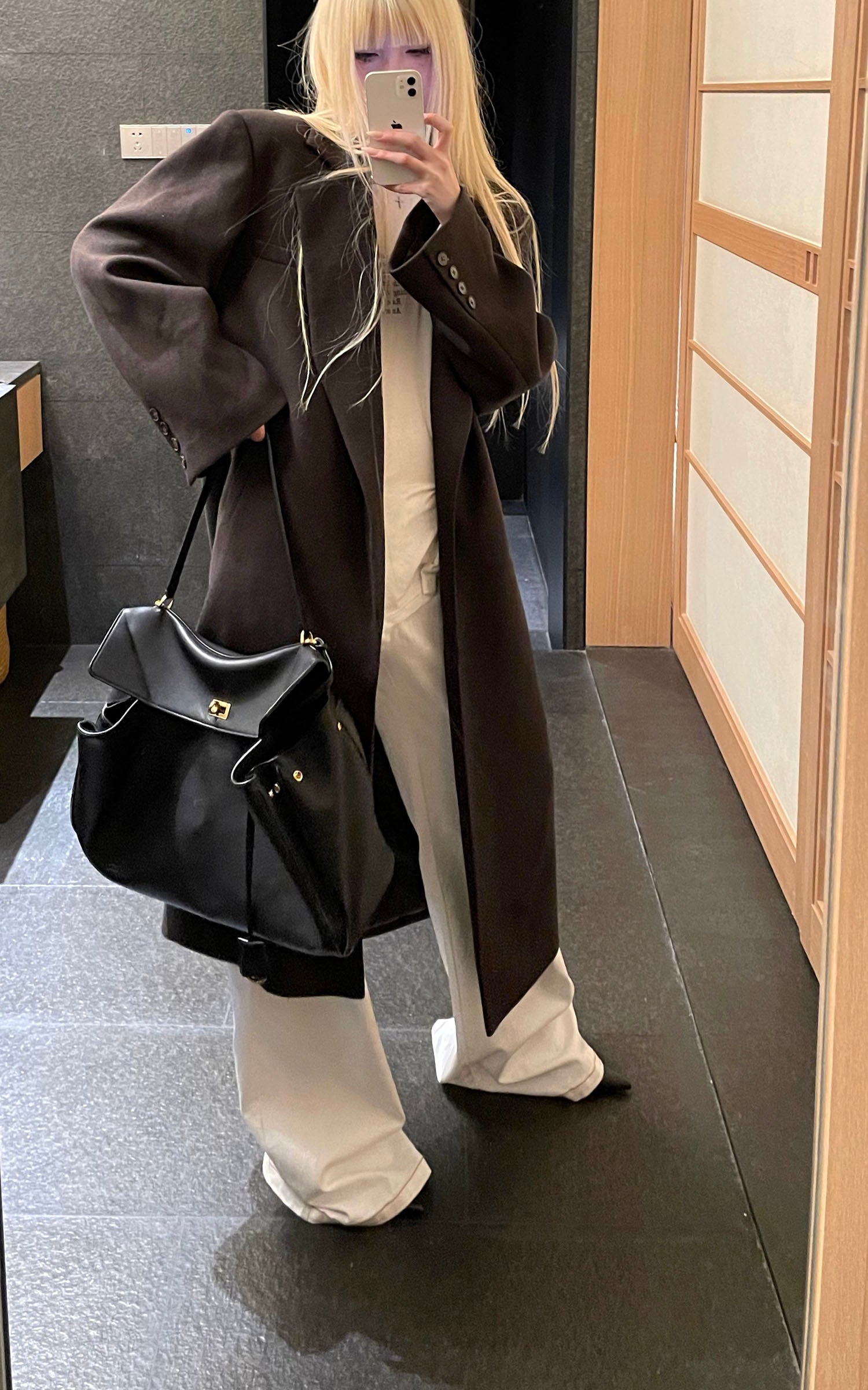 Rase le sol ウールロングコート