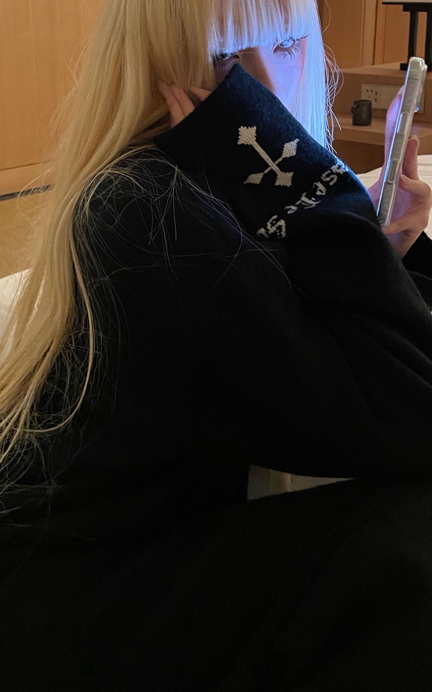 Rase le sol ウールニットセーター ワイドレッグパンツセット