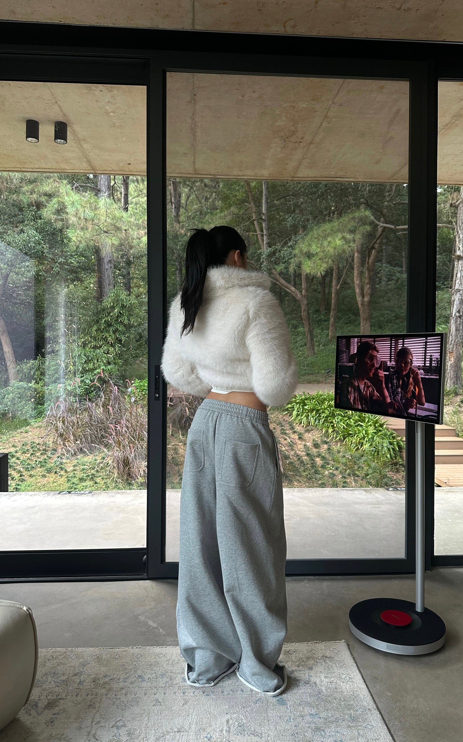 ROVENTE 이지 와이드 레그 스웨트팬츠