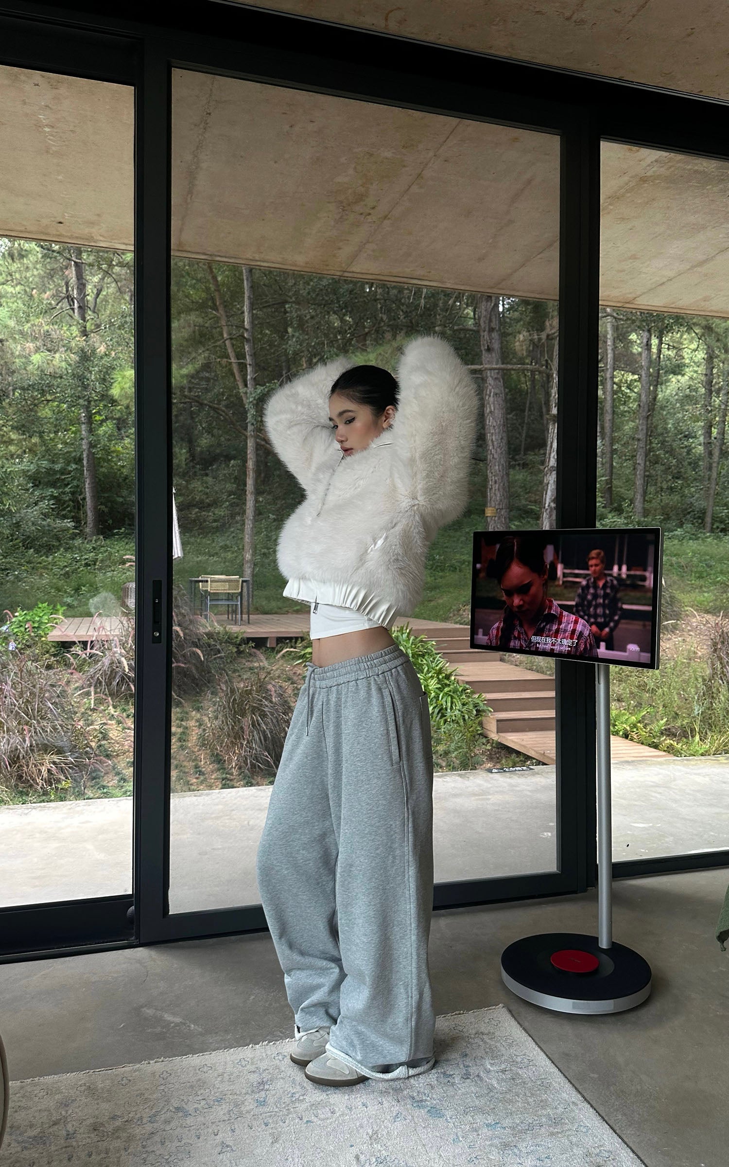 ROVENTE 이지 와이드 레그 스웨트팬츠