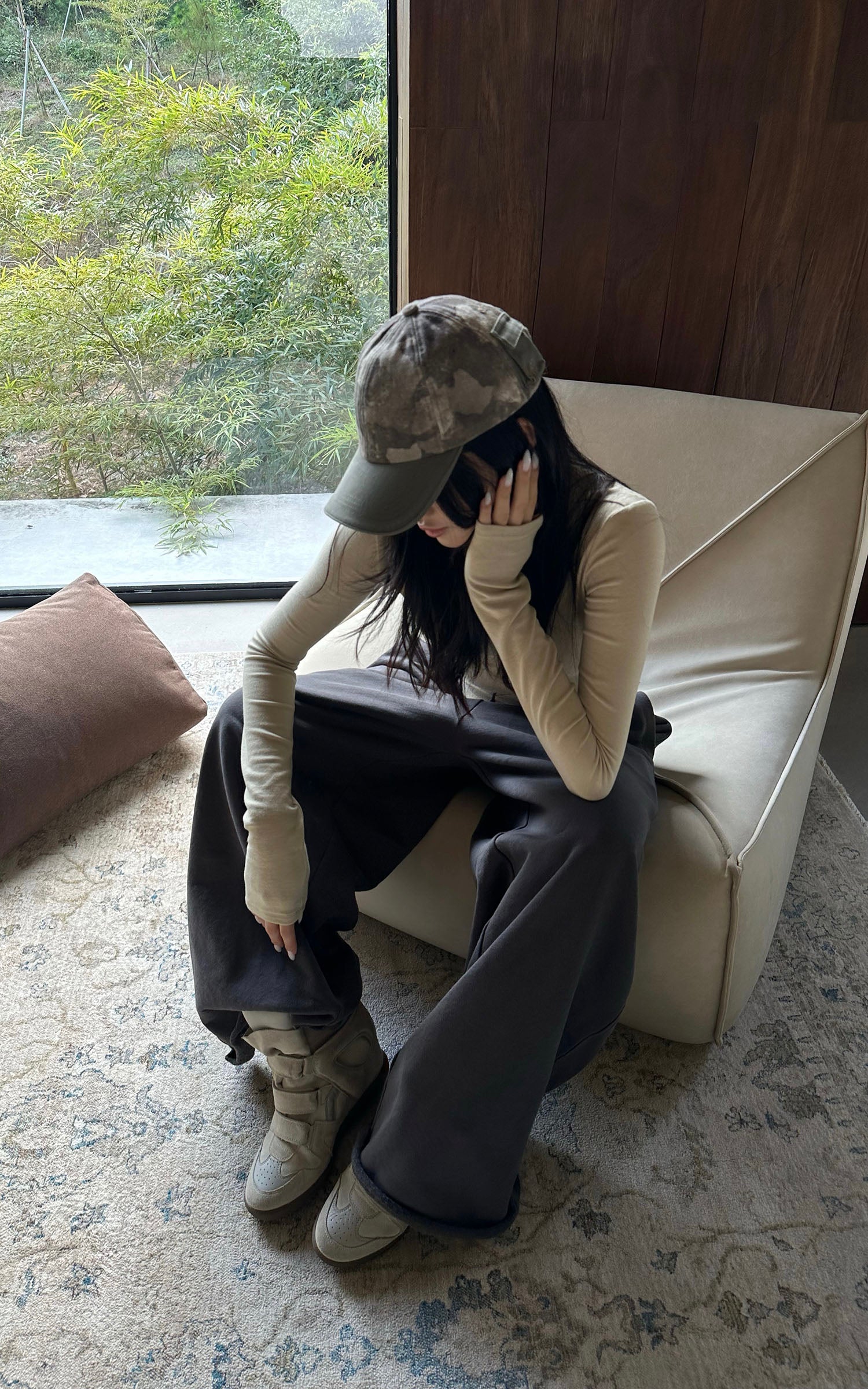 ROVENTE 이지 와이드 레그 스웨트팬츠