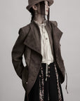 DOINDULGE Asymmetric Wool-Blend Structured Jacket