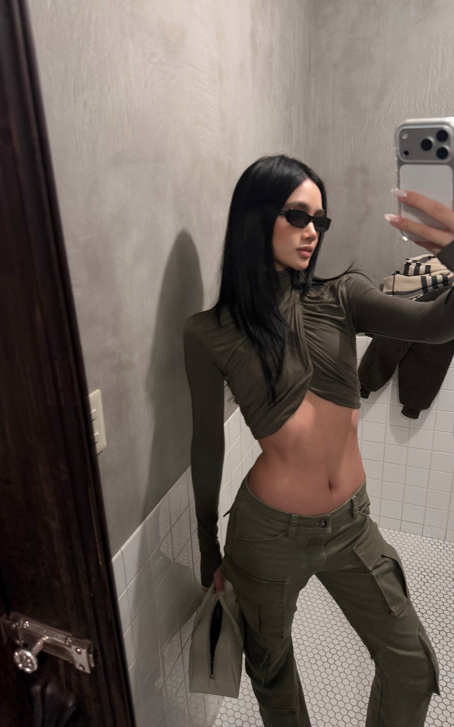 ROVENTE Haut court à col roulé drapé