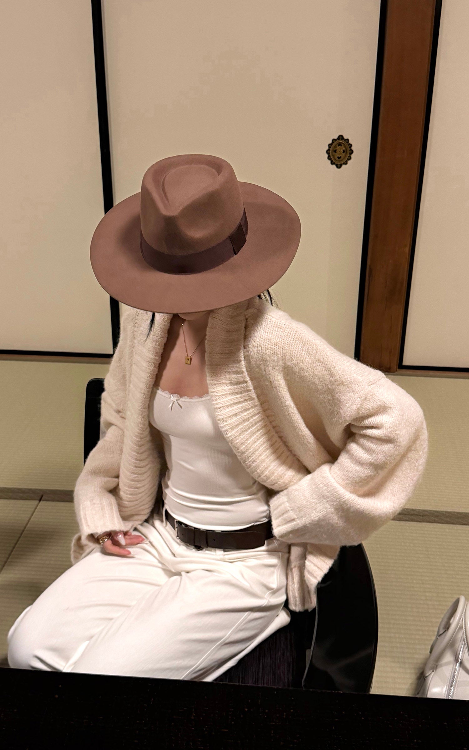 ROVENTE 소프트 니트 드레이프 가디건