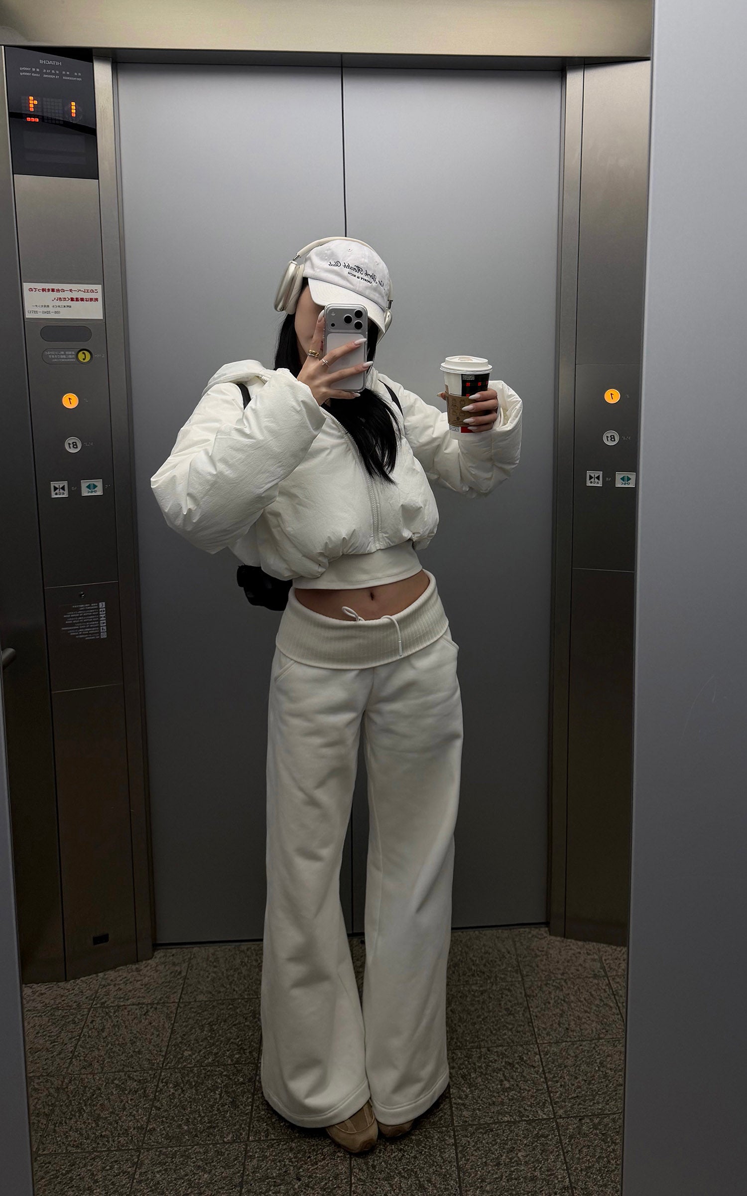 ROVENTE 하이 라이즈 와이드 레그 팬츠