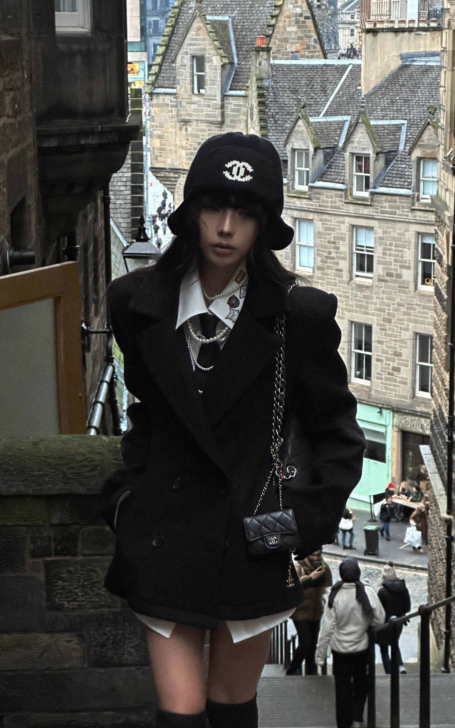 WARDEN EDGE Chemise Structurée à Col Brodé