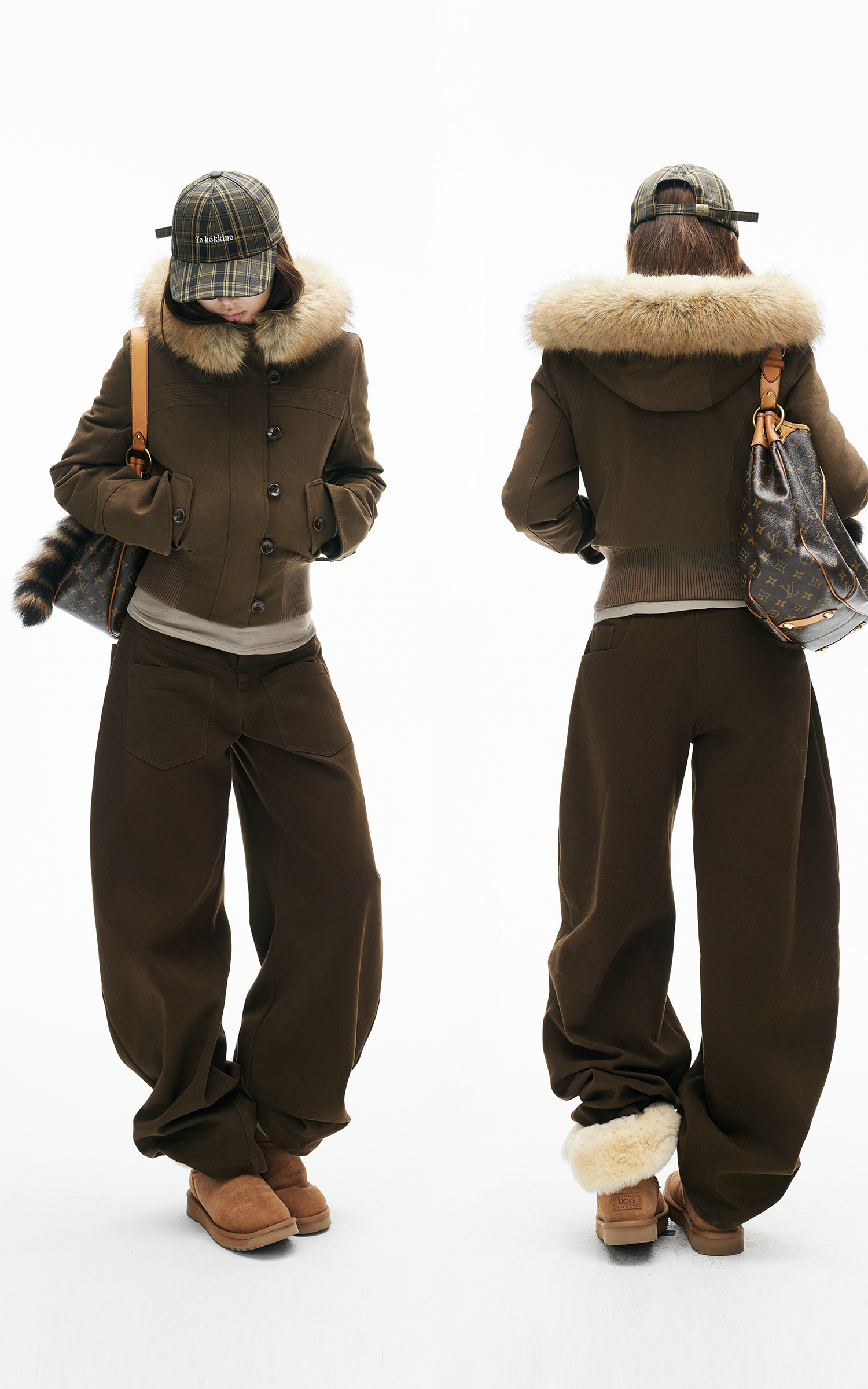 IAMXIAA Relaxed Wide Leg Casual Pants