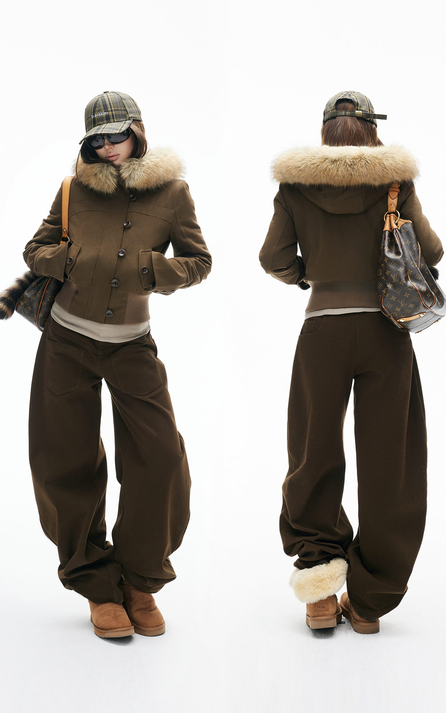 IAMXIAA Relaxed Wide Leg Casual Pants