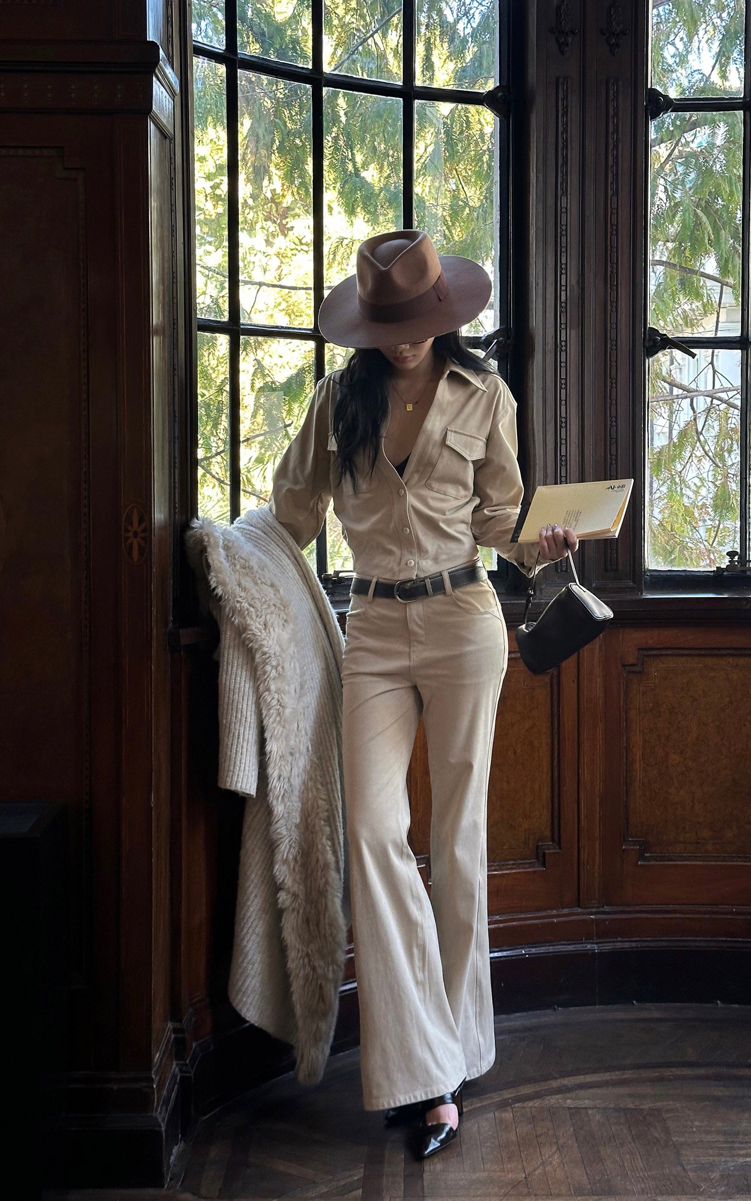 ROVENTE Cropped Utility Shirt