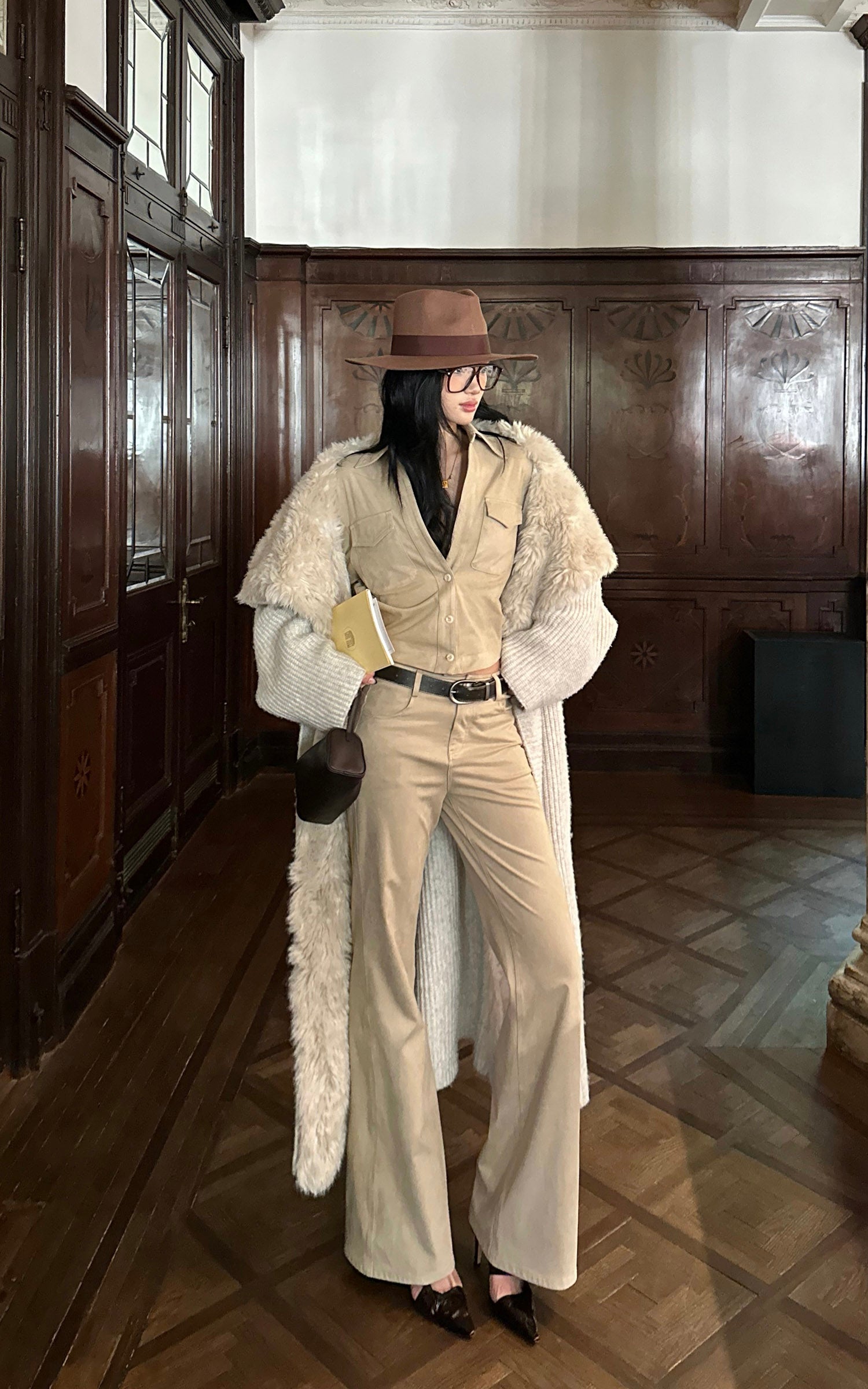 ROVENTE Cropped Utility Shirt