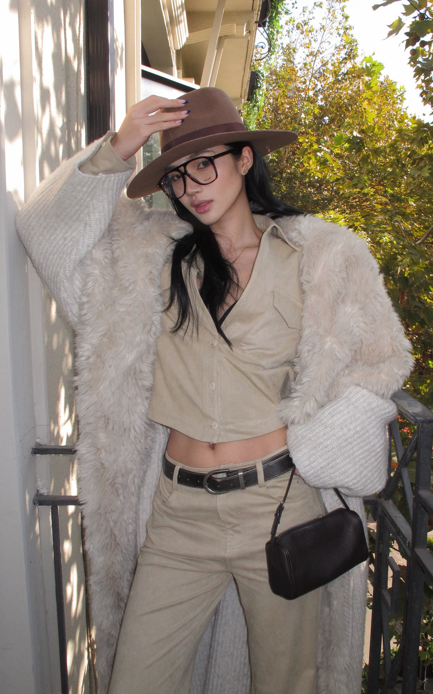 ROVENTE Cropped Utility Shirt