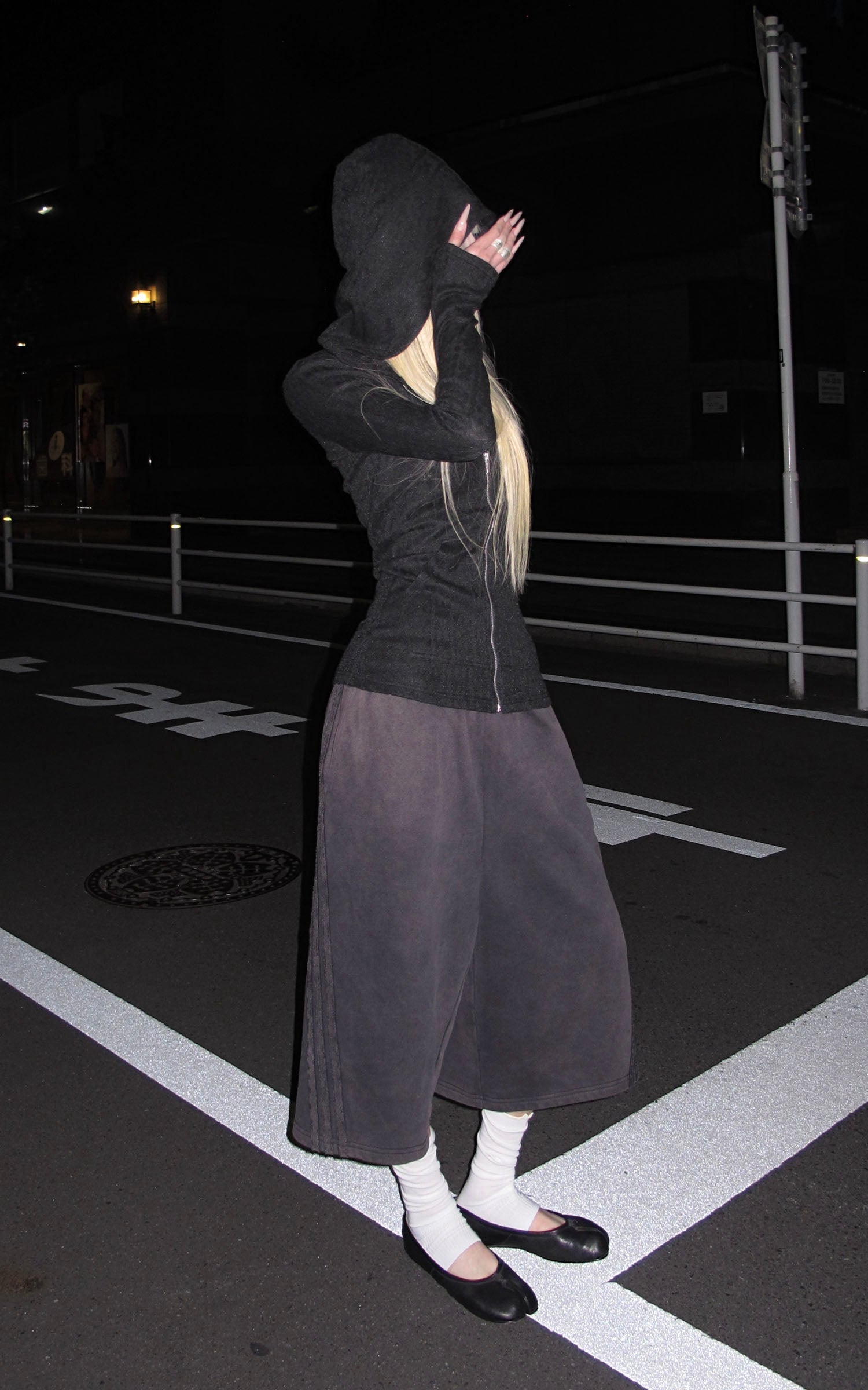 Rase le sol 워시드 루즈핏 스트레이트 반바지