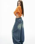 IAMXIAA Vintage Wide-Leg Denim Jeans