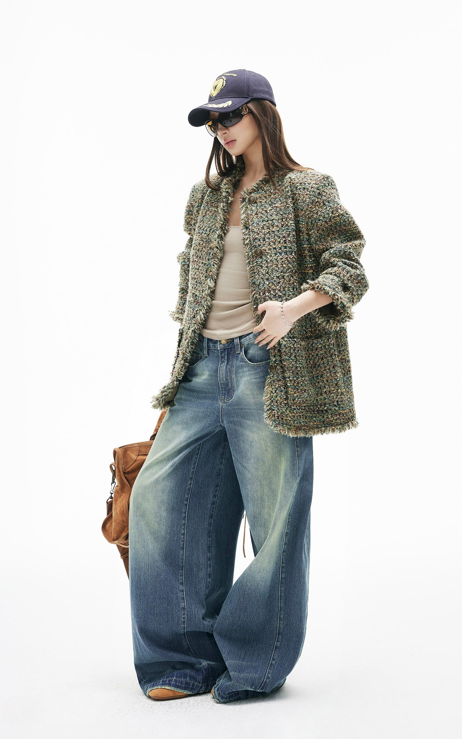 IAMXIAA Vintage Wide-Leg Denim Jeans