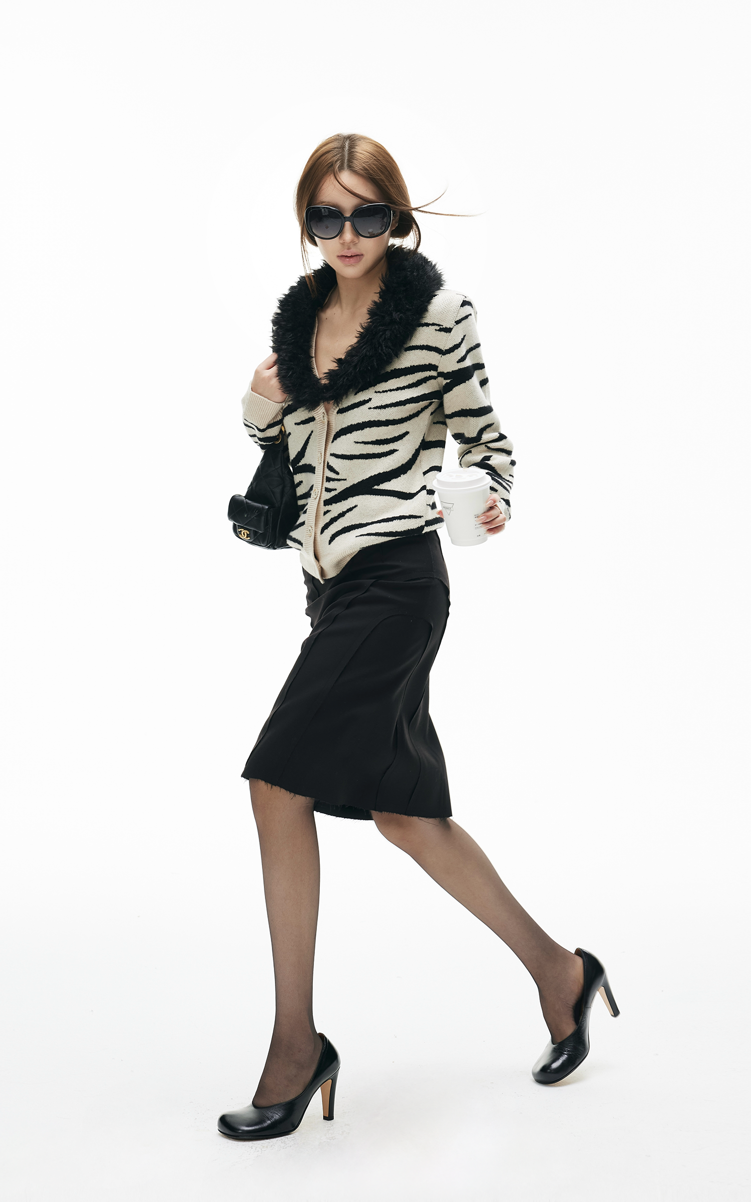 IAMXIAA Sculpted High-Waist Midi Skirt