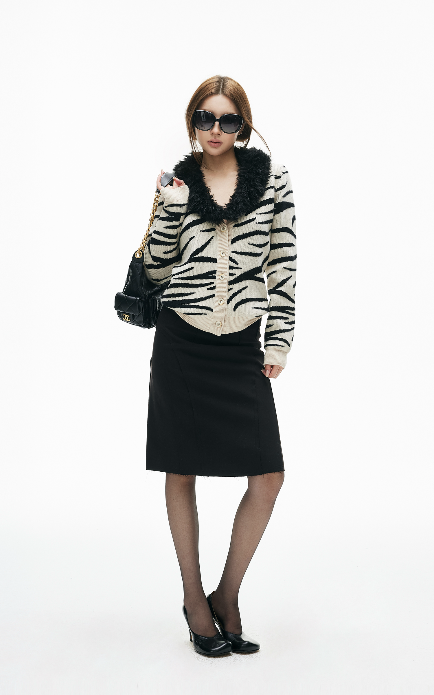 IAMXIAA Sculpted High-Waist Midi Skirt