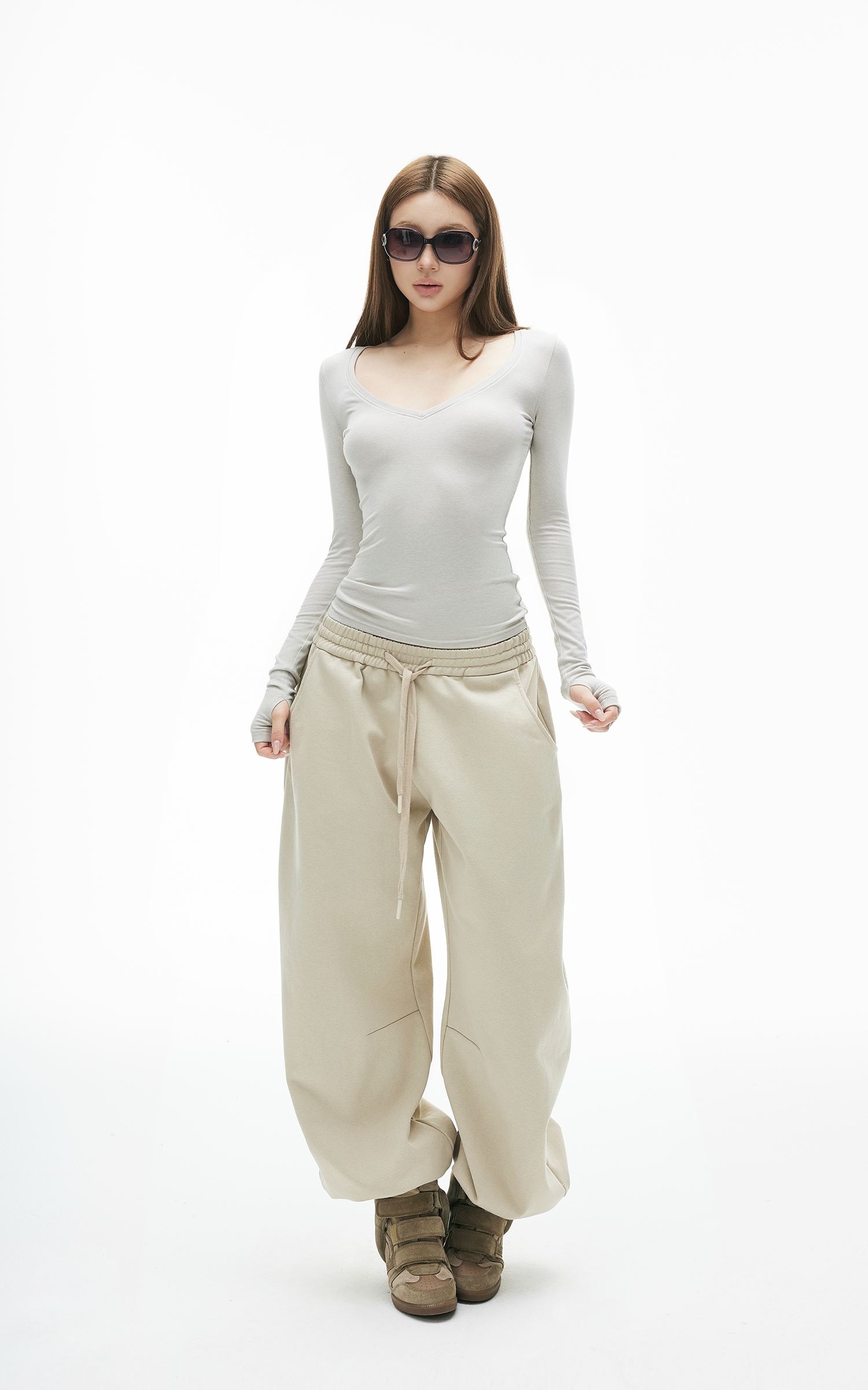 IAMXIAA Relaxed Drawstring Lounge Pants
