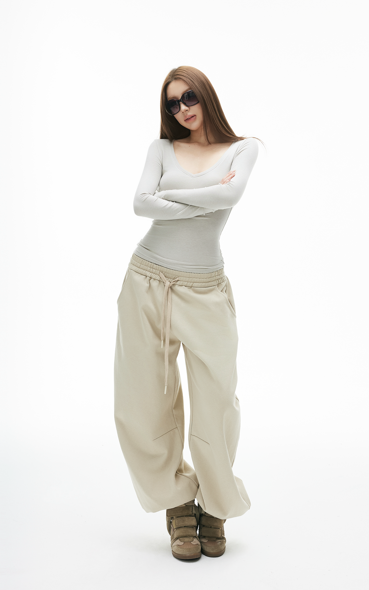 IAMXIAA Relaxed Drawstring Lounge Pants