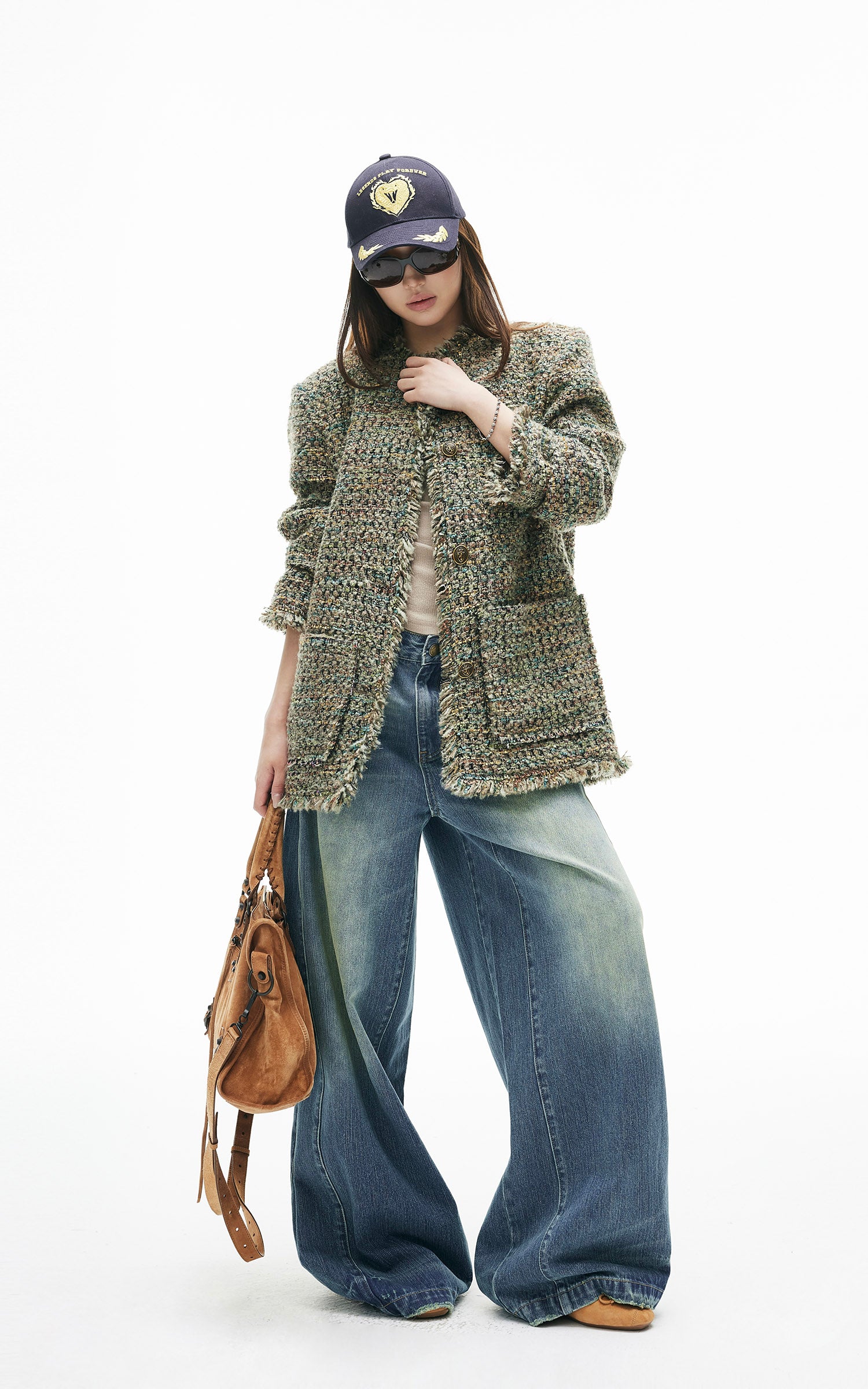 IAMXIAA Vintage Wide-Leg Denim Jeans