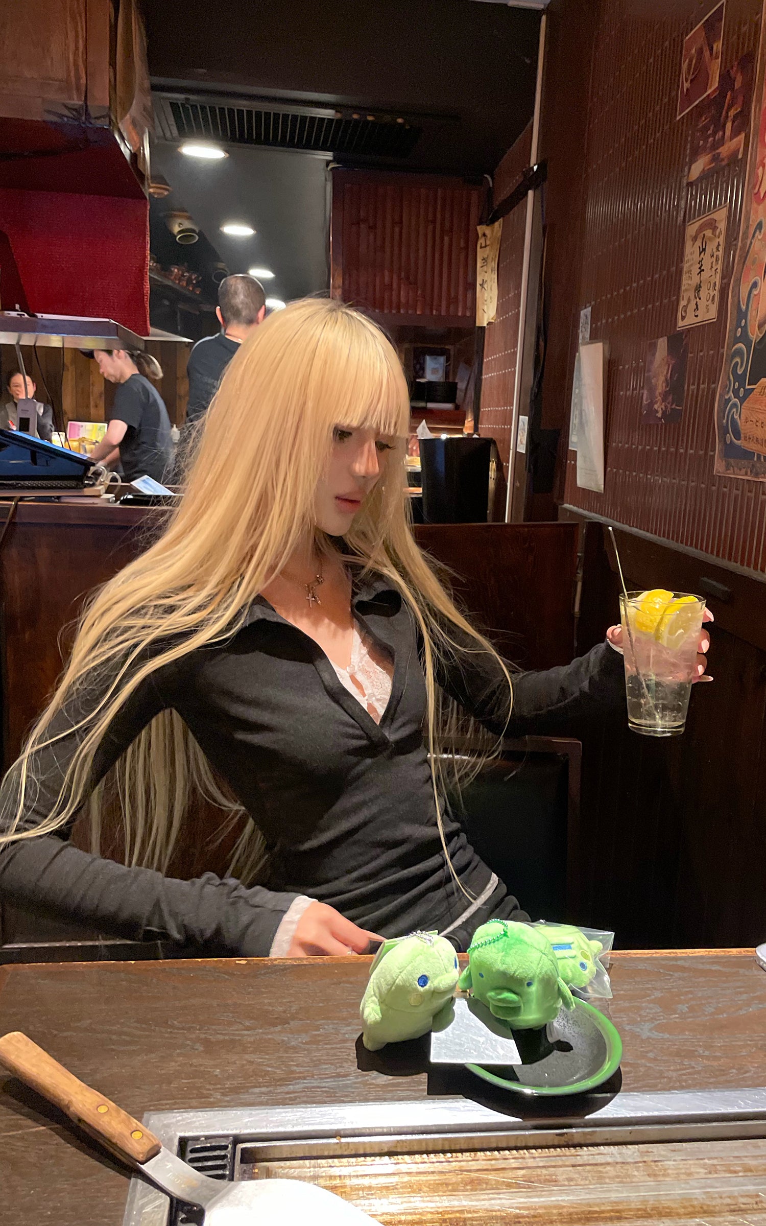 Rase le sol Haut ajusté à empiècements en dentelle superposée