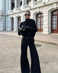 ROVENTE High-Waist Fluid Wide-Leg Trousers