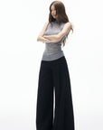IAMXIAA フィッテッドモックネックニットタンク